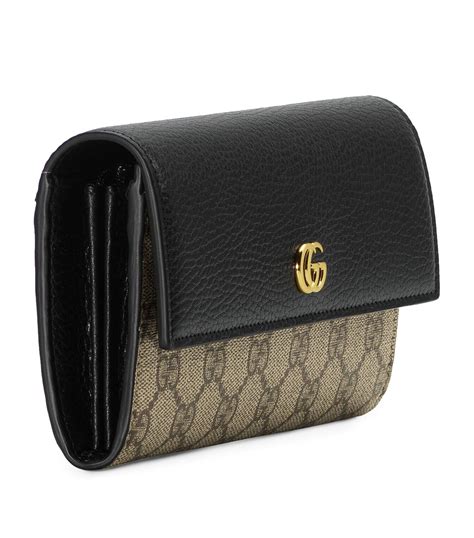 gucci continental flap wallet|GG Marmont leather continental wallet.